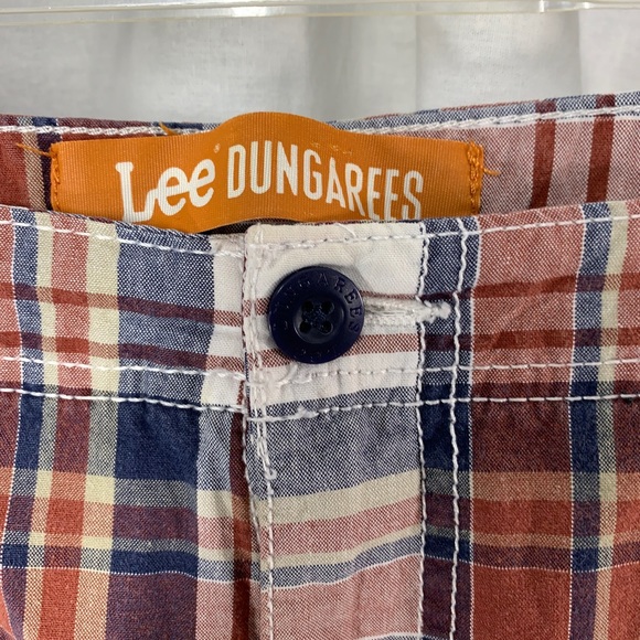 LEE MENS DUNGAREES Brown  Plaid Cargo  Shorts - Picture 13 of 13